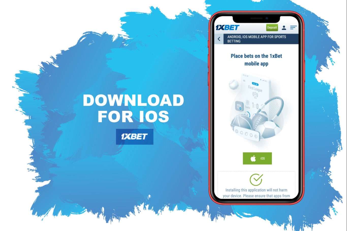 Téléchargement de la 1xBet application iOS