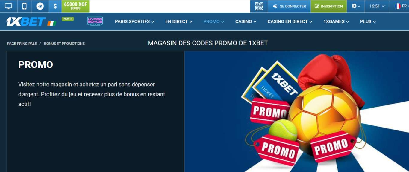 1xBet nouveau code promotionnel